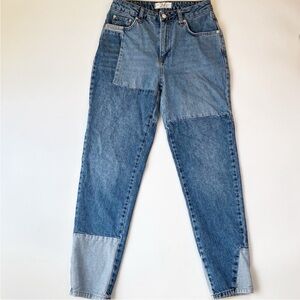 Free People Patchwork High Rise Jeans Size 26